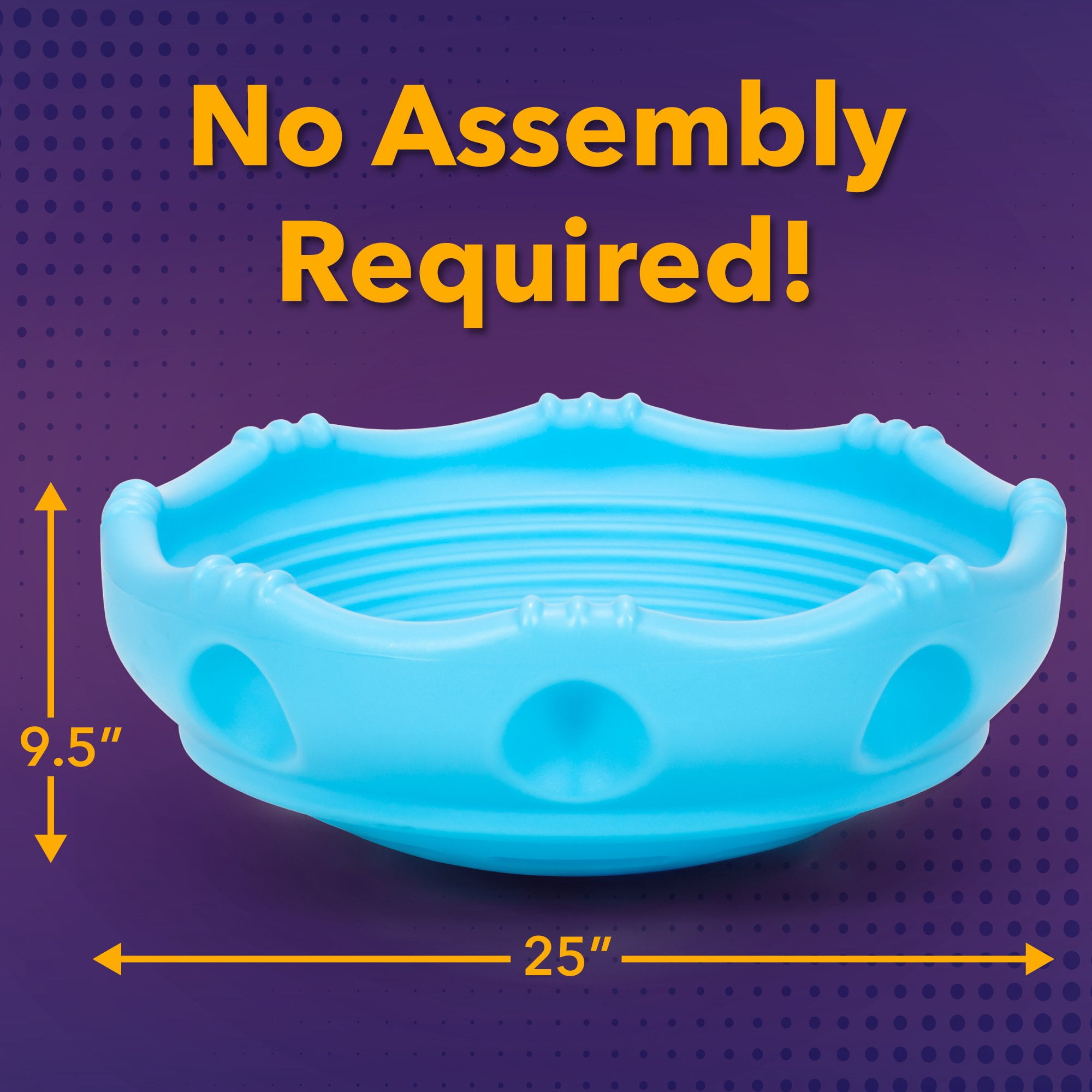 Simplay3 Rock Around Wobble Disk: Rock, Spin, & Climb Plastic Seesaw Toy, Sky Blue