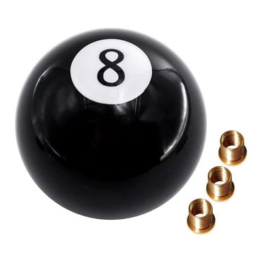 Black 8 Ball Car Gear Knob with Short Shifter - Universal Acrylic DesigM9 P9N2