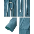 thumbnail image 5 of H2H Womens Casual Slim Fit Zip up Hoodie Long Sleeve Solid Colors (CWOHOL030), 5 of 6