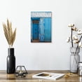thumbnail image 2 of Elephant Stock Au Vieux Blue Door Wall Art - Vertical Canvas Wall Art - Living Room Wall Decor - Architecture Canvas - Blue And Gray Decor By Sossi Madzounian - 8" x 12", 2 of 4