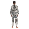thumbnail image 6 of Sharks Anchors Adult Onesie Pajamas Slim Fit Christmas One Piece Suit Pjs for Women and Men Hooded Zipper, 6 of 7