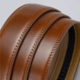 thumbnail image 3 of Mens Genuine Leather Ratchet Belts Adjustable Automatic Buckle for Jeans Dress, 3 of 7