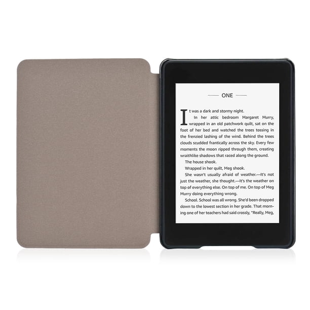 M Buder Funda de Cuero para Kindle 658 (10a Generación) con Suspensión Automática - Flores de Albaricoque (16 cm)