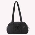 thumbnail image 2 of SPEKSEE Women Stylish Nylon Handbag Solid Color Shoulder Bag Large Capacity Bowknot Armpit Bag Travel Dating Shopping Bag, 2 of 18
