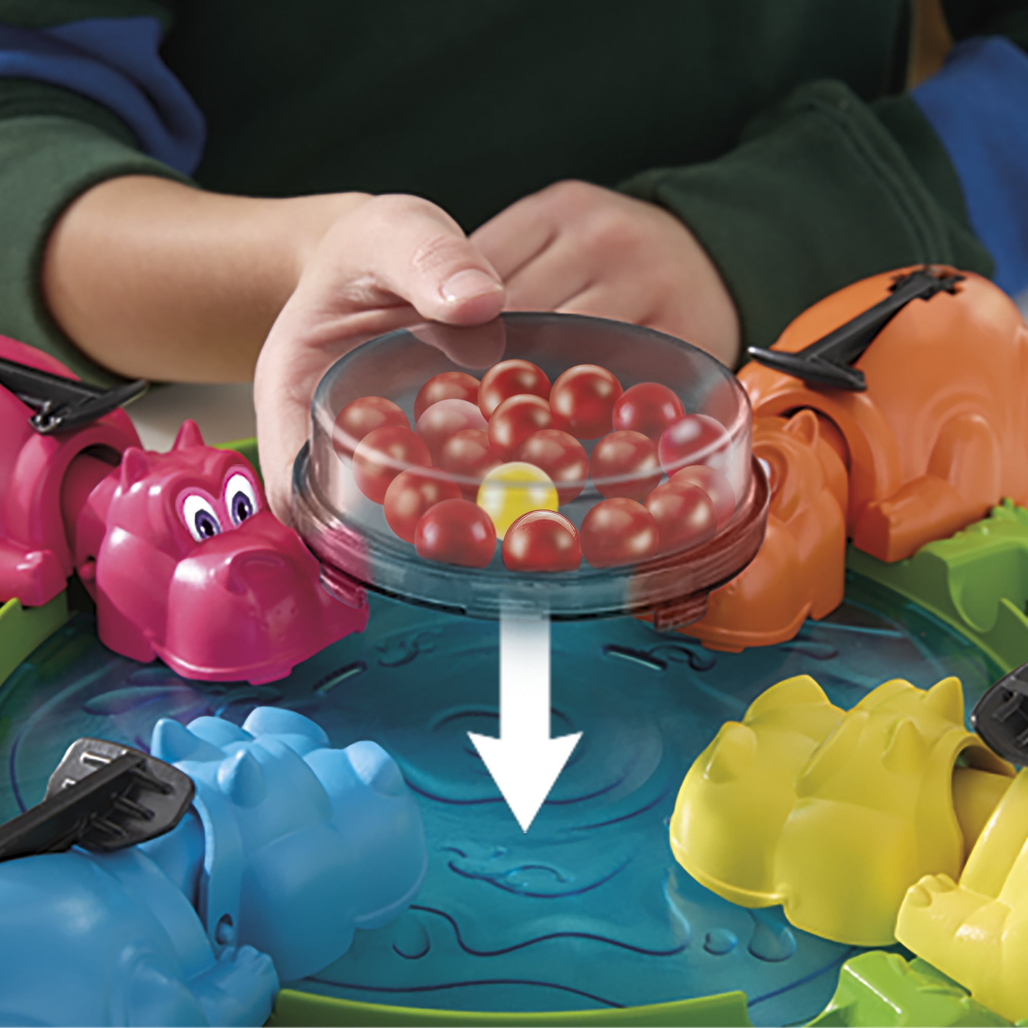 Hungry Hungry Hippos Board Game for Preschoolers, For 2 to 4 Players NonCandy Easter Basket Stuffers(图5)