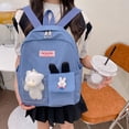 thumbnail image 2 of Kindergarten Backpack Adjustable Straps Large Capacity Korean Style School Bag Casual Daypack for School, 2 of 7
