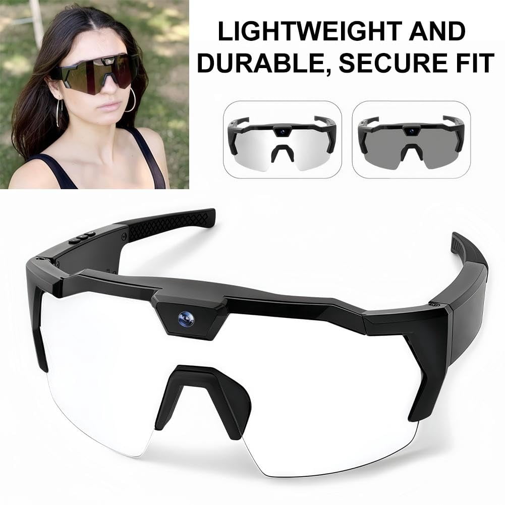 4K Baseball Camera Glasses — Unisex Smart Video Sunglasses, Supports 1080P HD Recording, Includes 32GB SD Card