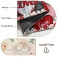 thumbnail image 6 of Valentines Area Rugs 2.7'x5', Washable Small Throw Rugs for Kitchen Bedroom, Pink Red Love Heart Gnomes Eucalyptus Retro Indoor Outdoor Rug Non-Slip Low Pile Carpet Runner Reversible Floor Mats, 6 of 8