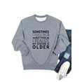 thumbnail image 3 of ManHanLi Women Letter Print Crew Neck Raglan Long Sleeve Sweatshirt, 3 of 7