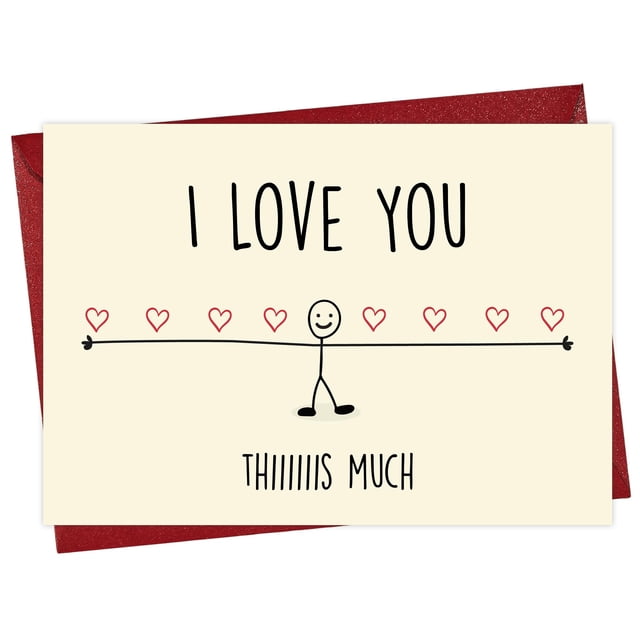 Tarjeta para el Día de la Madre Cheerin Te Quiero Así de Mucho 13 x 20 cm