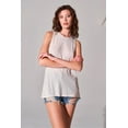 thumbnail image 4 of Saronite Basic Crew Neck Cut Out Back Sleeveless Top, Clay (Women's), 4 of 4