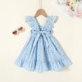 thumbnail image 2 of MAMAMI Kids Baby Girls Summer Boho Dress Sleeveless Floral Ruffle Toddler Girls Beach Sundress, 2 of 8