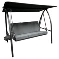 thumbnail image 1 of Deluxe three-seater swing with cushions and sides table, 1 of 3
