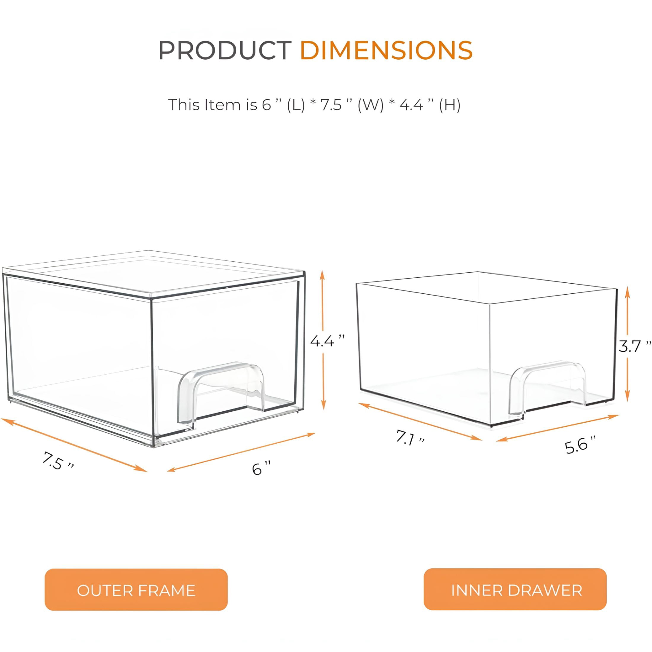 BPPEG 2 Pack Laundry Room Organization Storage Drawers with Labels, Clear Stackable Dryer Sheet Holder and Pod Containers, Detergent Dispenser for Laundry Room Organizing and Decor