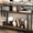 Retro color, variant on GarveeHome 65'' TV Stand Fits TV up to 75'', TV Media Console with 3-Tier Open Storage Shelves, Industrial Entertainment Center with Quadruple-Tube Support for Living Room, Rustic Brown
