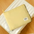 thumbnail image 2 of FeiFu Three Size Travel Compression Packing Cubes Set,Space-Saving Organizers for Underwear, Cosmetics, Toiletries,Mesh + Laundry Bag YELLOW, 2 of 5