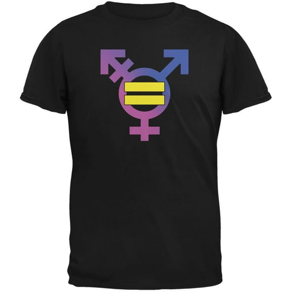 Sexual Equality Men Women Transgender Black Adult T-Shirt - X-Large
