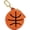 Basketball, variant on Jiibva Funny PU Leather Mini Coin Bag with Keychain Football Basketball Rugby Shaped Coin Purse Bag Charm Pendant Keyring