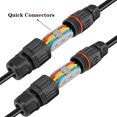 thumbnail image 2 of Conector de caja de conexiones impermeable IP68 de 3 pines, 4 piezas, andefu, 2 of 7