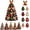 Multicolor, variant on Kiaxzid DIY Quilted Christmas Tree Kit, 3D Quilt Kits for Beginners, Elf | 3D Padded Sewing Project Patchwork Craft Kitswith Fabric and Pattern, Creative DIY Gift for Adults Beginners