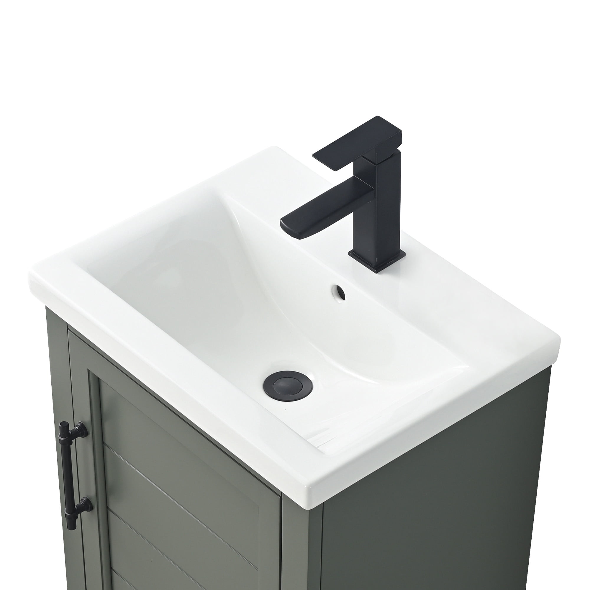 Vanity Art 20 Inch Single Bathroom Vanity with Sink and Top - Modern Freestanding Cabinet with Soft Closing Door