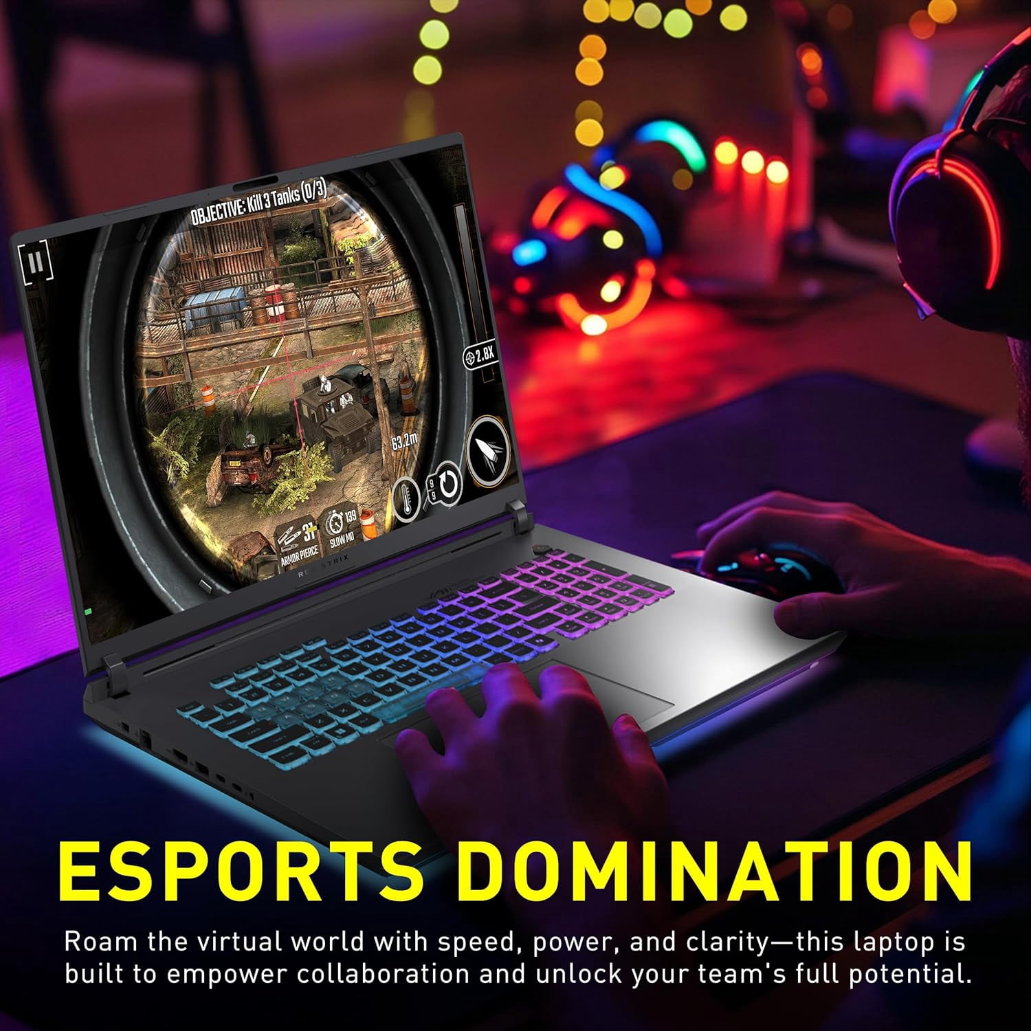 ASUS ROG Strix G18 18" 144Hz WUXGA Gaming Laptop, Intel i9-14900HX, GeForce RTX 5070, 16GB RAM, 2TB Storage (1TB SSD+1TB Docking Station), 4-Zone RGB Backlit Keyboard, FHD IR Camera, Win 11, Gray