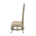 thumbnail image 3 of Acme Sorina Side Chair (Set-2) in Synthetic Leather & Antique Gold Finish, 3 of 10