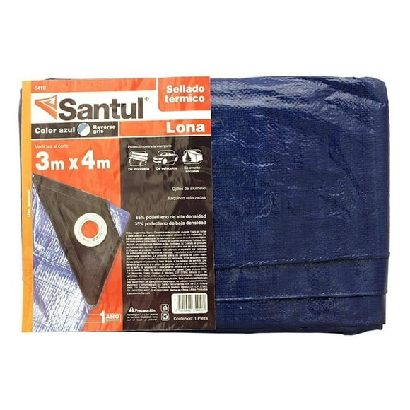 Lona Santul 3 x 4 metros Azul