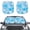 Blue Tie-Dye, variant on Chririnla Eagle Flag Rose Car Front Window Sunshade 2 Pack USA Anniversary Patriotic Foldable Auto Sun Visor Cover Vehicle Interior Heat Shield Protection Universal Fit for Sedan Truck SUVs