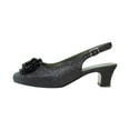 thumbnail image 3 of FLORAL Dara Women Extra Wide Width Flower Bow Glitter Slingback, 3 of 6