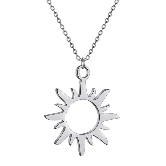 Stainless Steel Charm Sun Necklace Pendant Jewelry Accessories Wholesale Pendant Necklace for Women Men Chain on Neck Gift Jewelry