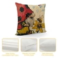 thumbnail image 4 of Qinduosi  Spring Pillow Covers of Daisy Flowers Throw Pillowcase Black Home Sofa Bedroom Living Room Holiday Cushion Case Farmhouse Decorations White, 4 of 5