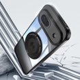 thumbnail image 6 of Designed for Google Pixel 8a Crystal Clear Back Case, Luxury Case with Lens Protector Drop Protective Magnetic Rotating Ring Kickstand Shockproof Thin Fit Phone Case Cover, Black, 6 of 7