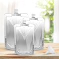 thumbnail image 2 of 10 Pcs Liquid Pouch Food Grade Leak Proof With Screw Cap Spout Concealable Fluid Bags With Funnel For Outdoors Free, 2 of 5