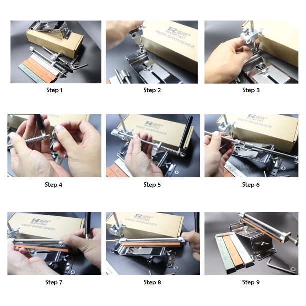 Upgraded Fixedangle Knife Sharpener Kit Full Metal Stainless Steel