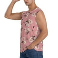 thumbnail image 3 of Fotbe Men's Rose Flowers Print Men's Sleeveless Muscle Tank Tops Casual T-Shirts for Gym Workout Beach-XX-Large, 3 of 8