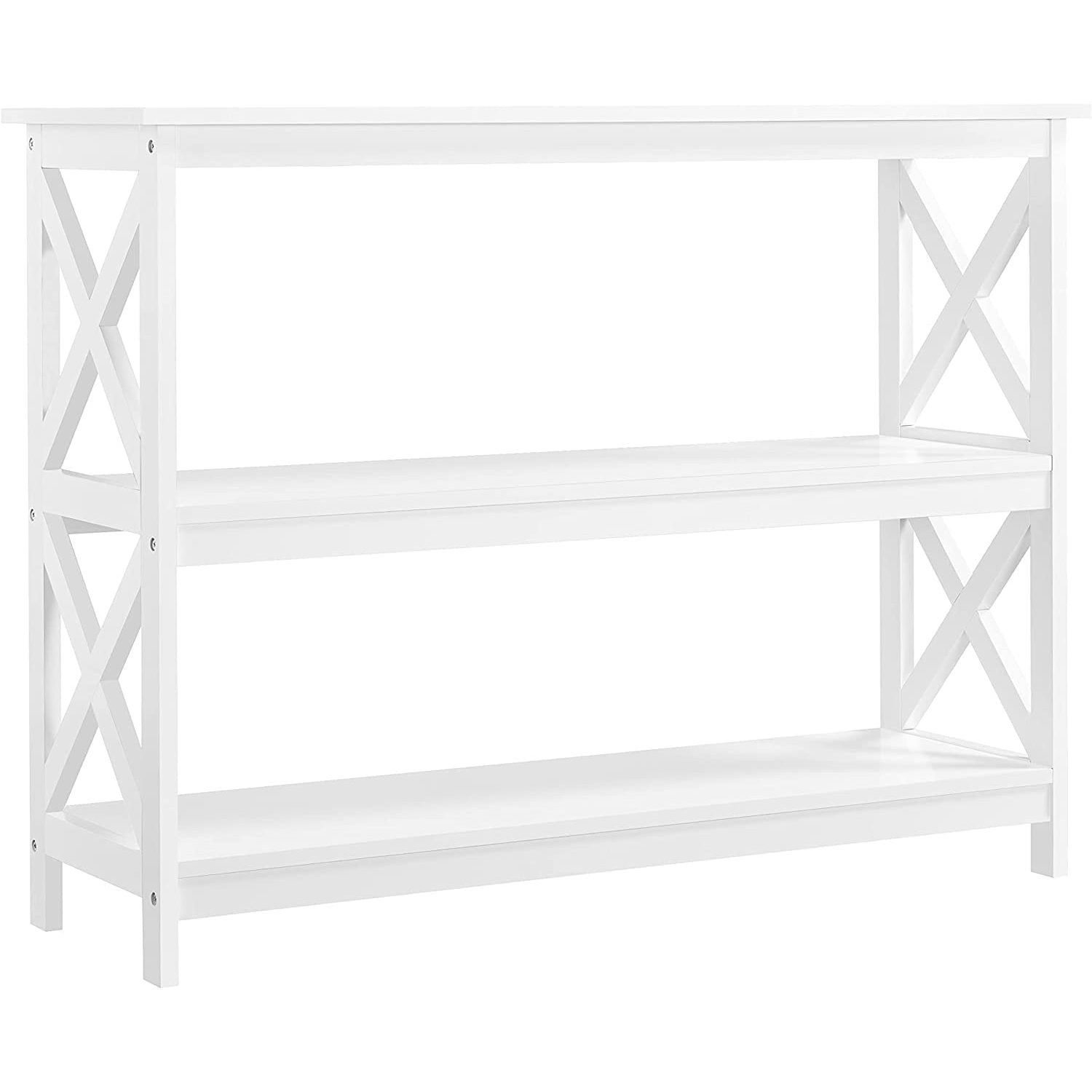 XINiHoXe 42 Inch Long Console Sofa Table X Design Narrow Entryway