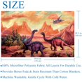 thumbnail image 5 of Dinosaur Custom Printed Microfiber Throw Blanket - Soft and Warm Lightweight Blanket for Sofa, Bed, Couch, Office, and Camping, 5 of 6