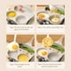 thumbnail image 4 of Sartén Para Huevos, Sartén Para Parrilla Cuadrada Antiadherente De 3 Secciones, Calentada Uniformemente, Mango Cómodo, Amplia Compatibilidad Para Cocina De Inducción, 4 of 7