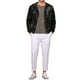 thumbnail image 2 of Chaqueta de lentejuelas INSPIRE CHIC para hombres, con mangas largas, cierre de cremallera, chaqueta con lentejuelas brillantes metálicas, color negro, 2 of 6