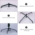 thumbnail image 3 of Miangastore Metal Christmas Tree Stands Dark Green 2Pcs 15.7X15.7X4.9In, 3 of 9