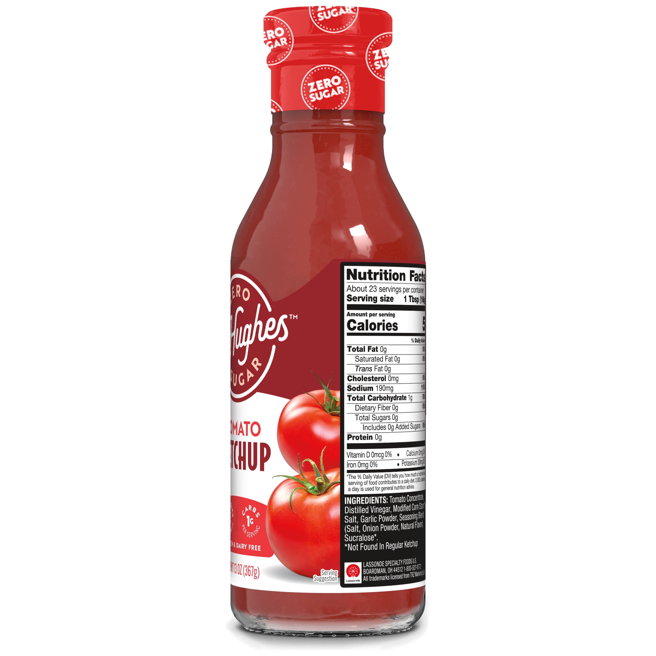 G Hughes Zero Sugar Ketchup, 13 oz
