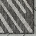 thumbnail image 5 of Well Woven Medusa Kesia Modern Striped Grey 2'7" x 9'10" Runner Indoor Outdoor Rug, 5 of 7