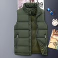 thumbnail image 1 of Chaleco informal de cuello de algodón de plumón de invierno para hombre, chaleco grueso de talla grande, chaleco para hombre, 1 of 5