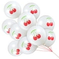 thumbnail image 3 of Toyvian 10pcs 12-inch Cherry Pattern Latex Balloons Lovely Balloons Home Decoration for Party Birthday Festival, 3 of 6
