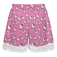 thumbnail image 5 of Hello Kitty Womens Lace Boxer Pajamas Shorts Soft Elastic Waist Lounge Shorts Printed PJ Bottoms, 5 of 7