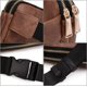 thumbnail image 3 of Riñonera para Mujer Riñonera Riñonera Resistente al Agua Ligera Moda Pecho Bolsas con 3 Bolsillos con Cremallera para Viajes Correr Senderismo Ciclismo CA0 PU Cuero Marrón esquí esquí Gafas de esquí, 3 of 5