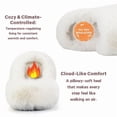 thumbnail image 2 of BERANMEY Women's Fuzzy Slippers with Memory Foam Open-Toe House Shoes for Women Non-Slip Indoor Outdoor Soft & Comfy Plush Slippers, 2 of 8