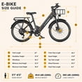 thumbnail image 3 of Soonaway F29 Electric Bike for Adults, 750W Rated, 20 mph, 48V10.4A Removable Battery, 26" E-Mountain Bike, 7-Speed, Class 2 UL2849, 3 of 9