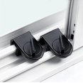 thumbnail image 3 of TRIANU Window Locks 3 Pcs Window Stoppers Adjustable Sliding Window Security Safety Locks, Garage Door Frame Child Horizontal Sliding Locks for Bedroom Home and Office, Black, 3 of 9